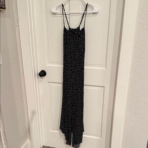 Miami Black and White Spotted Maxi Dress
